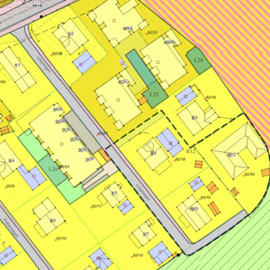 Utsnitt for planområde Losjevegen