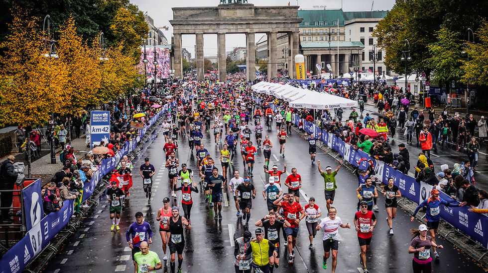Det er for øyeblikket usikkert om Berlin Marathon blir avlyst eller utsatt, men det blir i alle fall ikke gjennomført som opprinnelig planlagt. (Foto: SCC EVENTS / Sportograf)