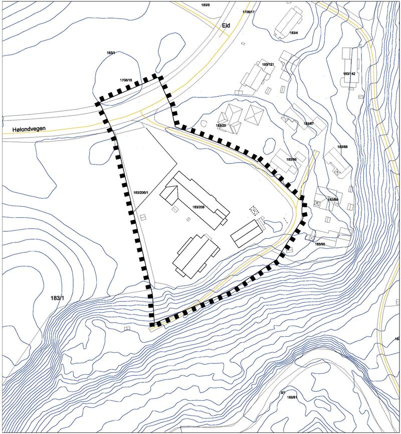 Utsnitt for planområde Eidtunet