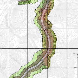 Plankart for reguleringsplan Kregnesbakken
