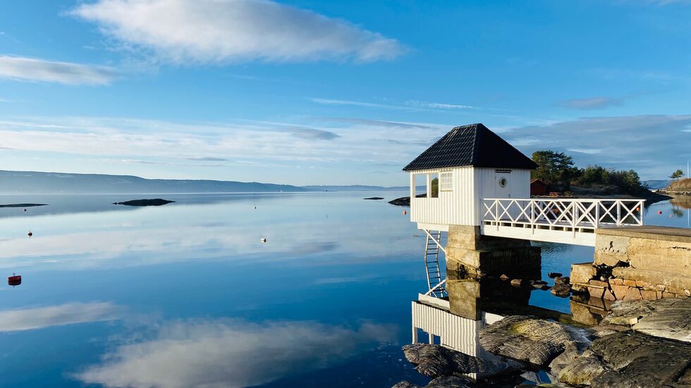 Utsikt utover Oslofjorden fra Bærum