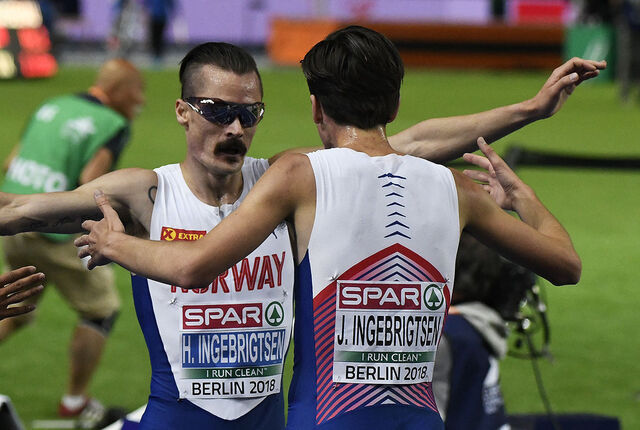 Antakelig stiller både Henrik og Jakob Ingebrigtsen på 5 kilometeren ikke langt fra heimstedet på onsdag. (Foto: Bjørn Johannessen)