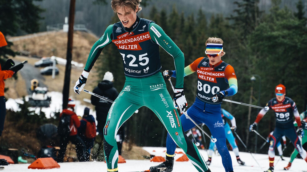 I Holmenkollen: Lars Agnar Hjelmeset gikk inn til tredjeplass på 22,5 km skøyting under norgescupen i vinter. (Foto: Johannes Wiken)