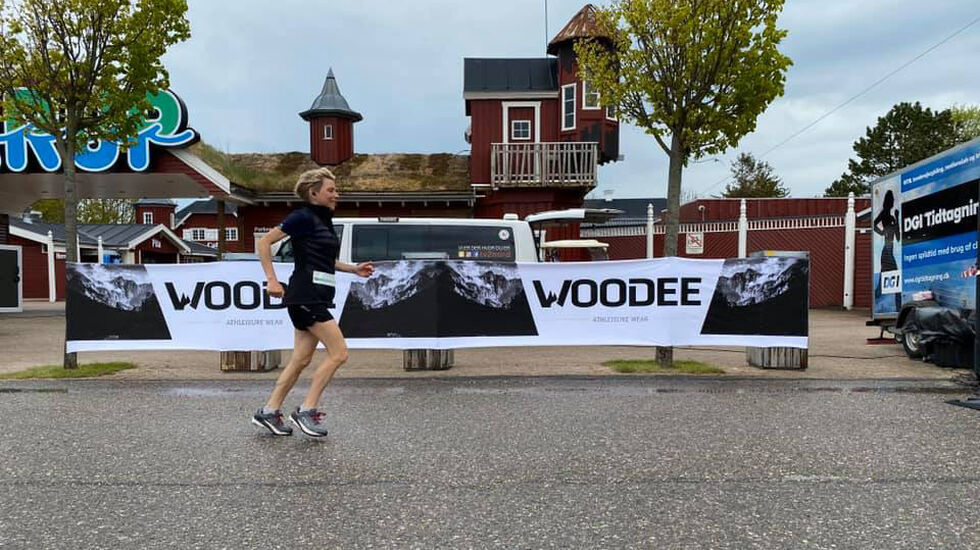 Med 384 km satte Stine Rex ny europeisk rekord på 48 timers etter å ha løpt 173 runder i Fårup Sommerland. (Foto: privat)