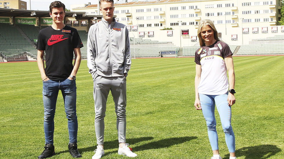 Hele Team Ingebrigtsen (her representert ved Jakob og Filip) skal løpe Impossible Games. Det samme skal Therese Johaug. (Foto: Runar Gilberg)