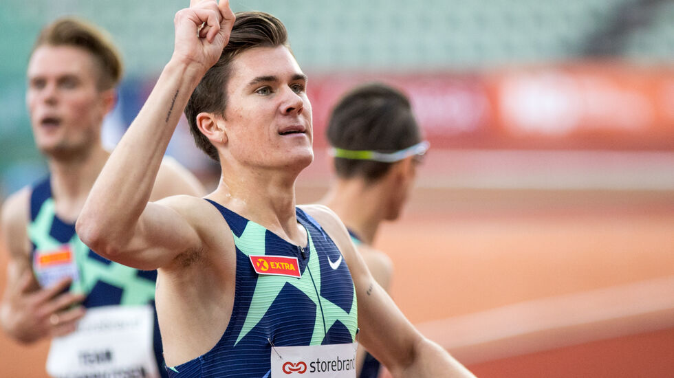 Jakob Ingebrigtsen kunne tirsdag kveld juble over ny europarekord på 1500 m innendørs. (Arkivfoto: Sylvain Cavatz)