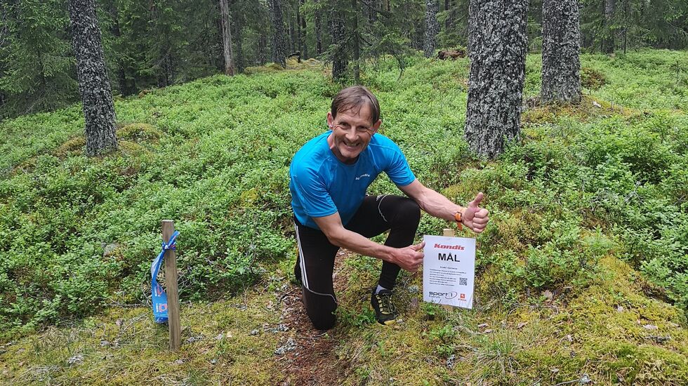 Kondis' Rolf Bakken er vel i mål med fem varierte skogsløp i Elverum. (Foto: Jan Erik Bakken)