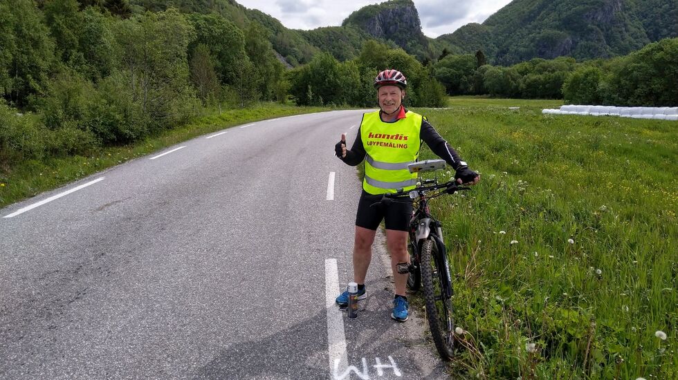 Det nye Romsdal 5/10/halv ble kontrollmålt 6. juni av Sigbjørn A Lerstad. (Foto: Sven Nylund)
