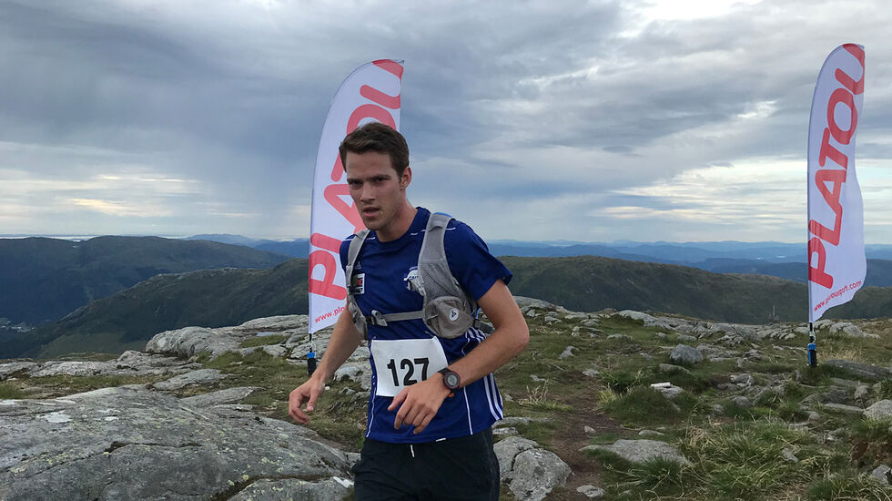 Espen Roll Karlsen var raskest under Dyrdalsrunden sist, her på løypens høyeste punkt