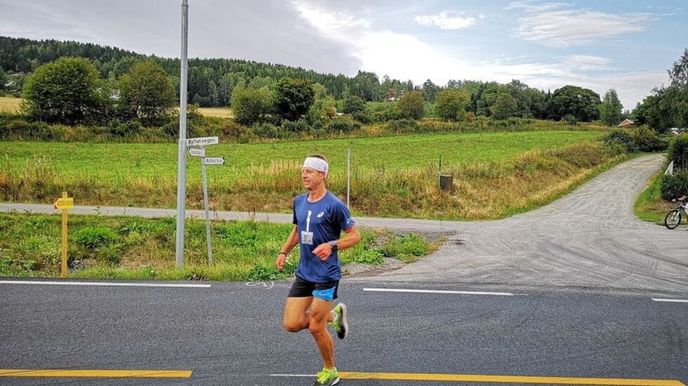 Thomas Pedersen i Geotexmila i Brumunddal i 2018. (Foto: Morten Strandsveen)