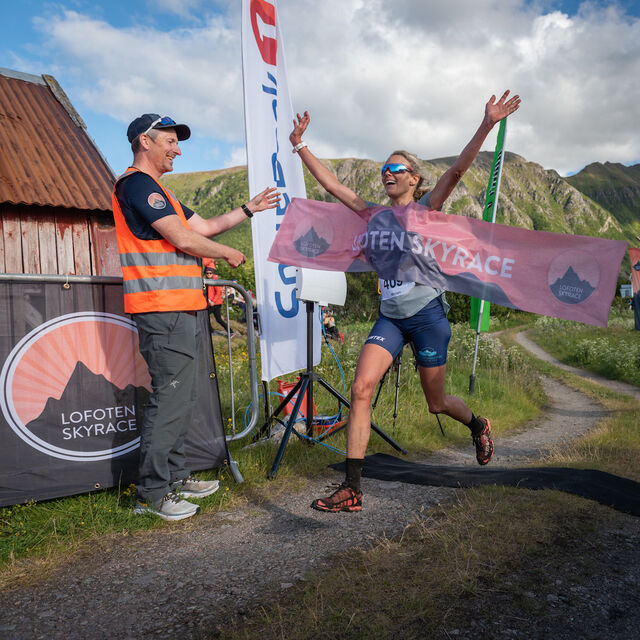 Mirjam Saarheim inn til en av sine to seire. (Foto: Steven Henriksen)