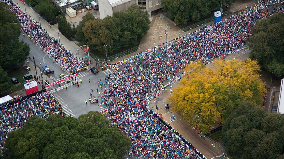 Chicago Marathon stod ved et veiskille og fant ingen annen mulighet enn å avlyse årets løp. (Foto: arrangøren) 