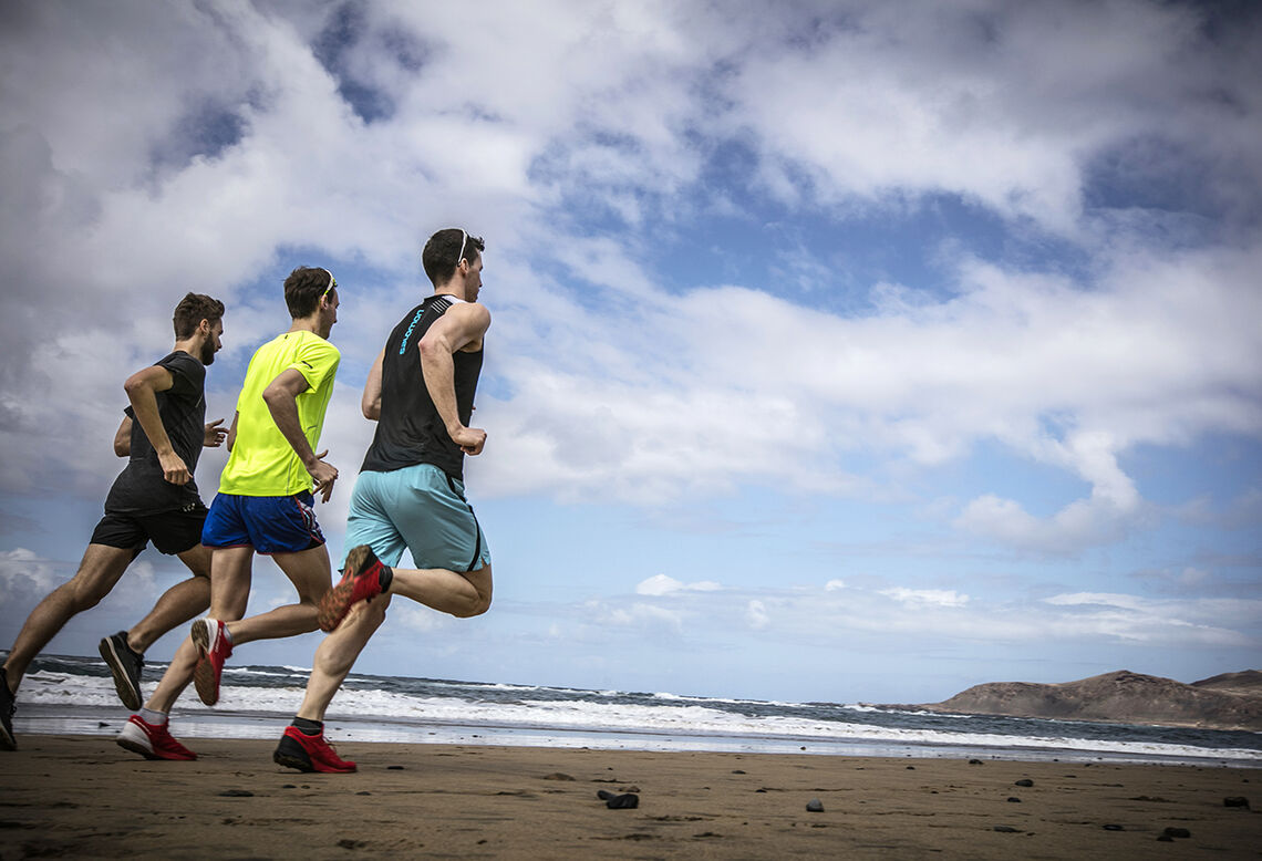 Sjøl om tre personer løper like fort, bruker de som oftest ulik mengde energi. (Foto: Oda Hveem)