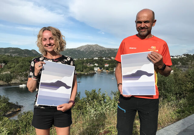 Therese Falk fra Romerike Ultraløperklubb og Arvid Haugen fra BFG Bergen Løpeklubb var favoritter - og vant årets Bømlo Ultrafestival. (Arrangørfoto)