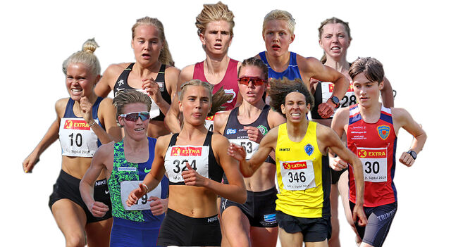 Noen av våre favoritter til helgens junior-NM: Christine Næss, Malin Edland, Jonatan Andersen Vedvik, Philip Massacand, Mari Roligheten Ruud, Simen Halle, Andrea Modin Engesæth, Vilde Våge Henriksen, Moa Abounnachat Bollerød, Magnus Tuv Myhre. (Foto og fotomontasje: Arne Dag Myking). Noen av våre favoritter til helgens junior-NM: Christine Næss, Malin Edland, Jonatan Andersen Vedvik, Philip Massacand, Mari Roligheten Ruud, Simen Halle, Andrea Modin Engesæth, Vilde Våge Henriksen, Moa Abounnachat Bollerød, Magnus Tuv Myhre. (Foto og fotomontasje: Arne Dag Myking).