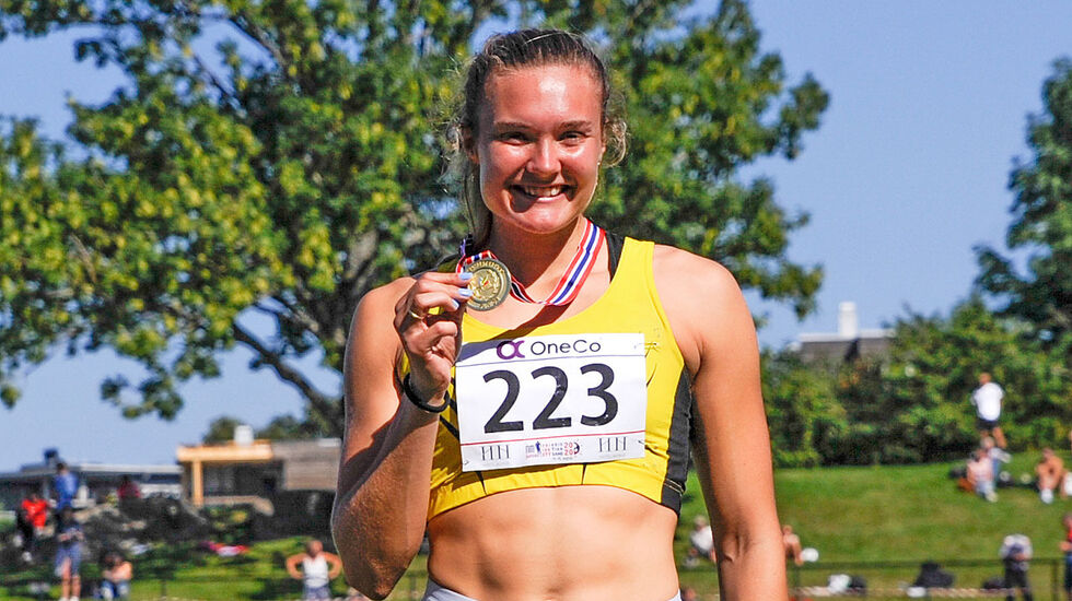 Amanda Marie Grefstad Frøynes vant 800 meter i klasse U23 i junior-NM. (Alle foto: Arne Dag Myking)