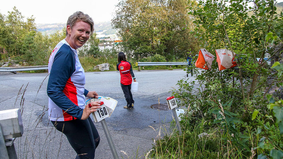 Liv Wendelbo Ormberg kan stemple inn i mål som lykkelig vinner av klasse D40B. (Alle foto: Arne Dag Myking)