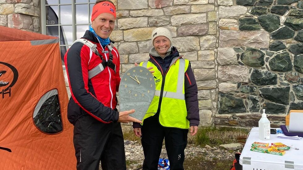 Petter Eliassen imponerte i motbakkeløpet til Halddetoppen søndag. (Arrangørfoto)