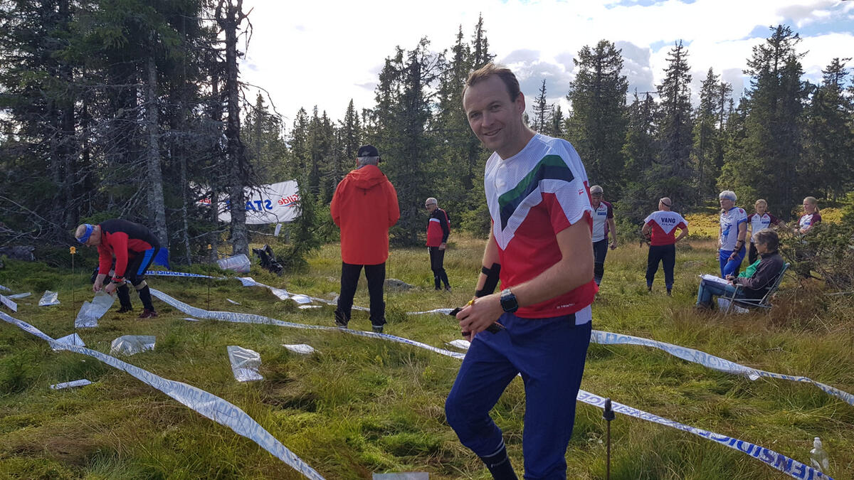 Ove Antvord Haugereid klar for  9,2 km.