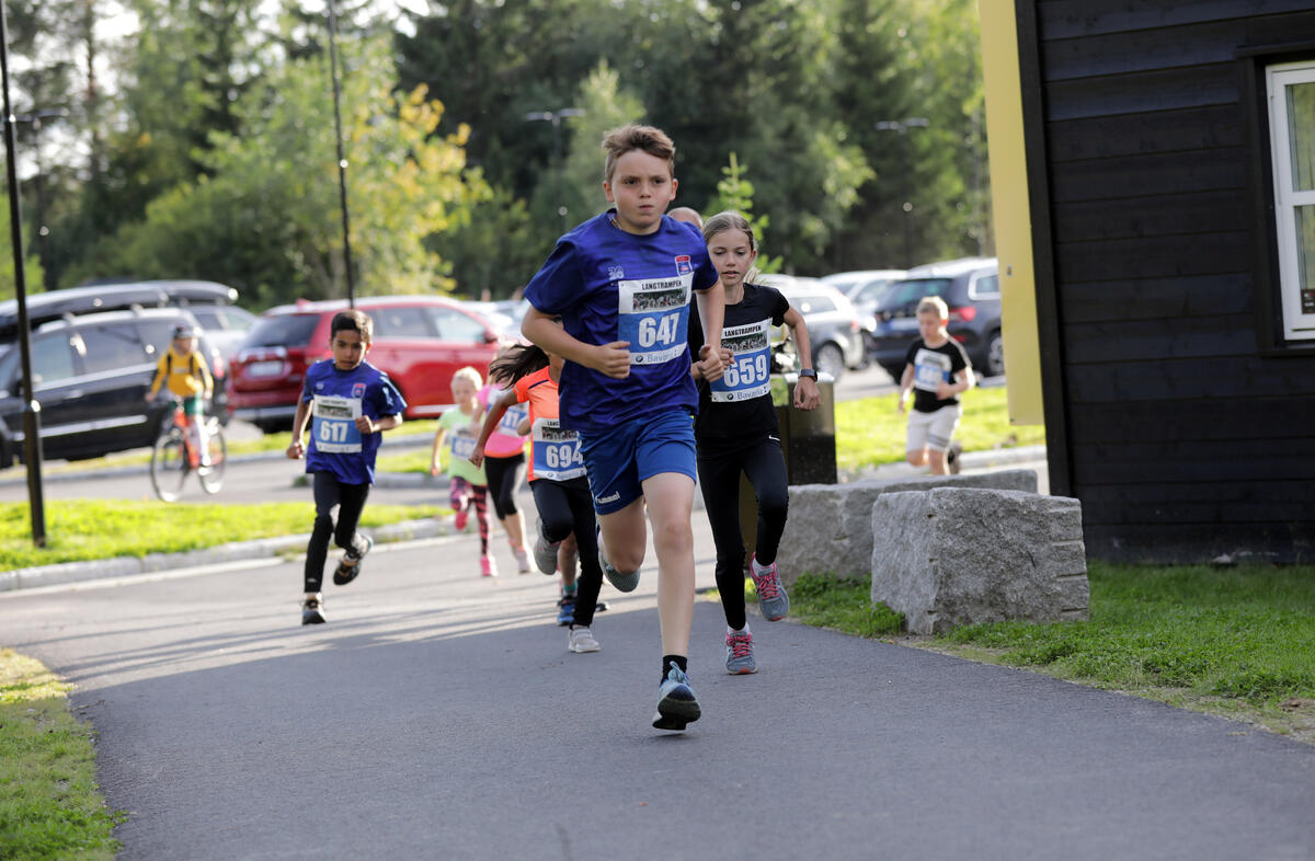 Kasper Skaugvoll (12) fra Bjerke IL var raskest på to km