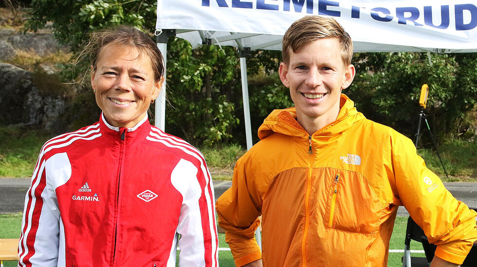 Jessica Gunnarsson og Eirik Methlie Hagen leverte sterke løp og vant den tunge 10 kilometeren på 38.21 og 35.01. (Foto: Runar Gilberg) 