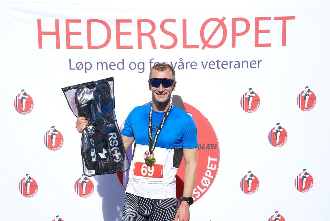 Jørgen Otto Tresselt hadde med 34:44 dagens beste tid på to runder i Hedersløpet. (Foto fra løpets facebookside)