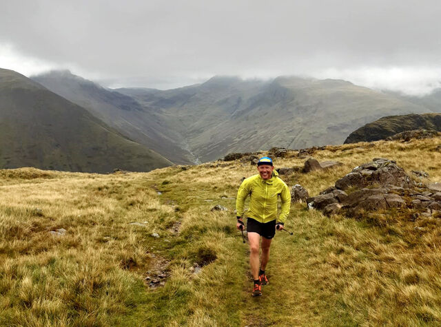 Været var grått, men naturen vakker da Runar Sæther la ut på sin 100 km lange ferd i fjella i Lake District. (Foto: privat)