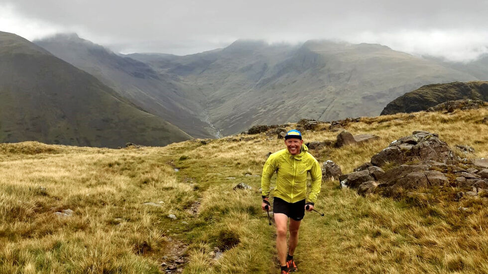 Været var grått, men naturen vakker da Runar Sæther la ut på sin 100 km lange ferd i fjella i Lake District. (Foto: privat)