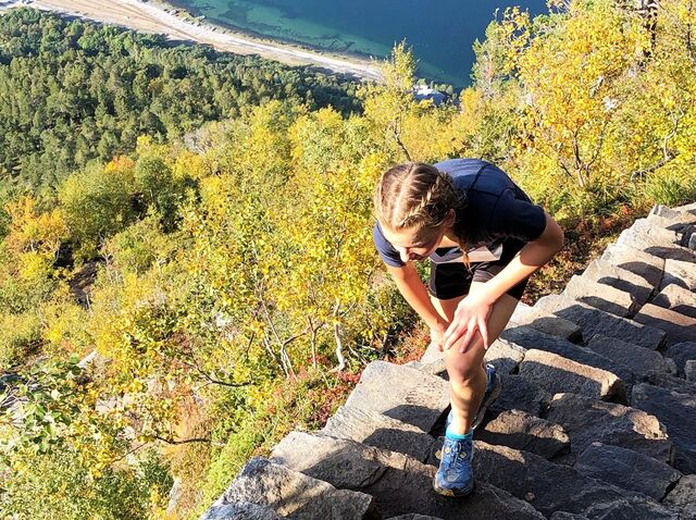 Bare 13 år gamle Ingeborg Synstnes Hole slo sterke konkurrenter og satte løyperekord. (Foto: arrangøren)