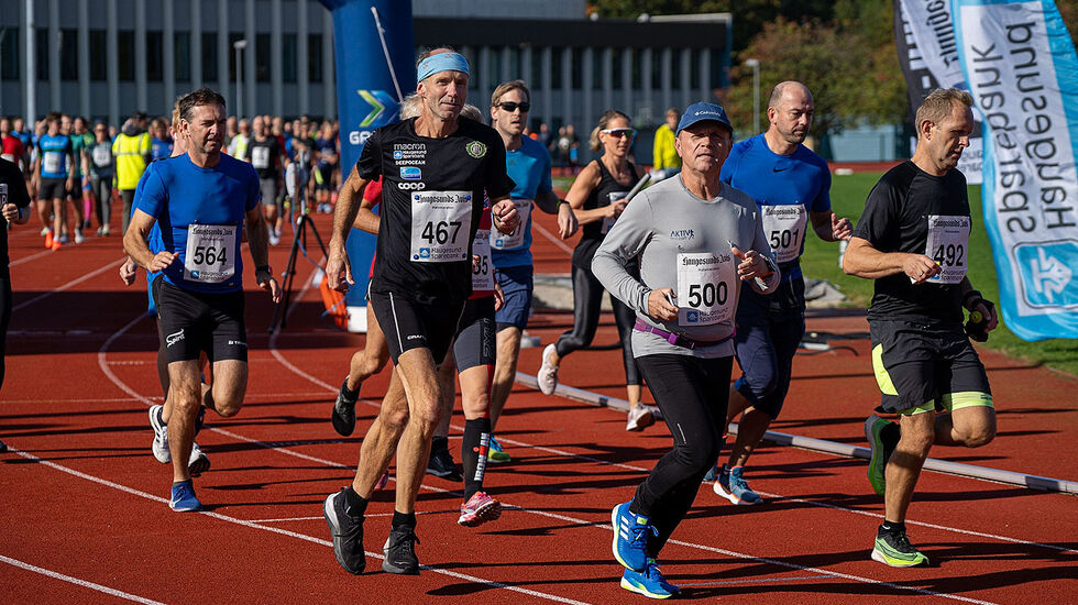 Lørdag 10. juni går starten for enda en utgave av Haugesund halvmaraton. Her fra 2020. (Foto: Mikal Iden)