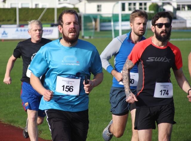Teten på 10 000 meter som ble vunnet av Stian Bråten Johannessen på 34,57,3 (Arrangørfoto). Teten på 10 000 meter som ble vunnet av Stian Bråten Johannessen på 34,57,3 (Arrangørfoto).