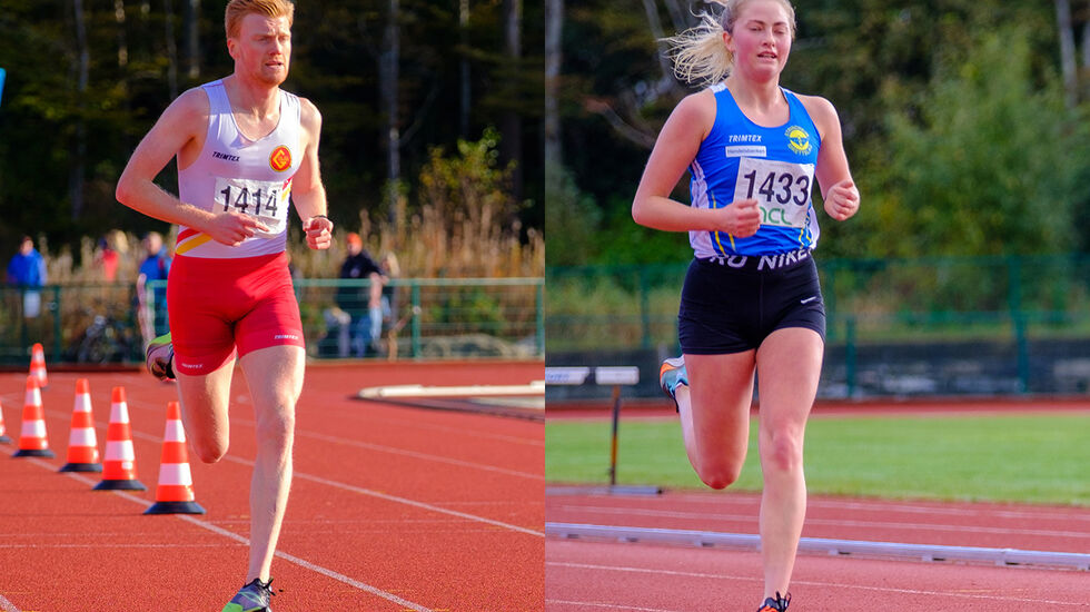 Mats Hauge og Thea Hovda vant den 9,3 km lange Djupadalten i Haugesund. (Alle foto: Ivar Fjeldheim)