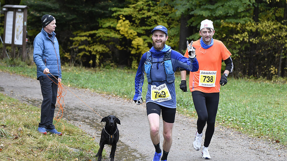 Iver Aastebøl og Trond Brodahl Sameien var bland deltakerne i årets utgave av Fredrikstad Maraton. (Alle foto: Bjørn Johannessen)
