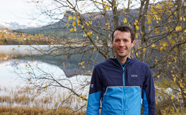 Hallvard Bergmann var raskeste herre i oktoberløpet av Rotevatnet Runde. Foto: Martin Hauge-Nilsen