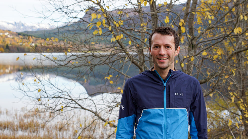 Hallvard Bergmann var raskeste herre i oktoberløpet av Rotevatnet Runde. Foto: Martin Hauge-Nilsen