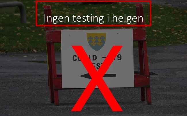 Ingen testing i helgen - Rakkestad kommune informerer