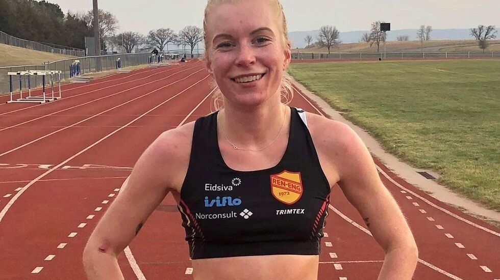 Ida Meli Narbuvoll etter en 10 000 meter test i november da hun løp på 32:43. (Privat foto)