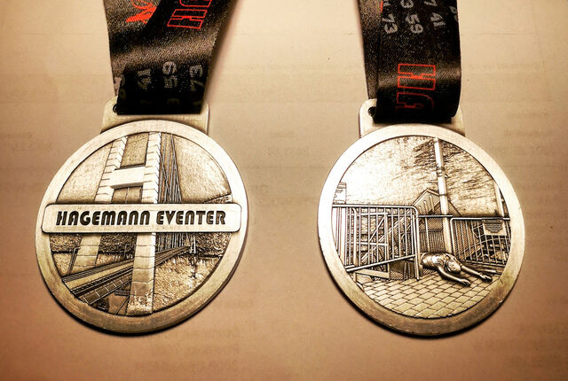Medaljen for Hagemanns primtalløp. (Foto: arrangøren)
