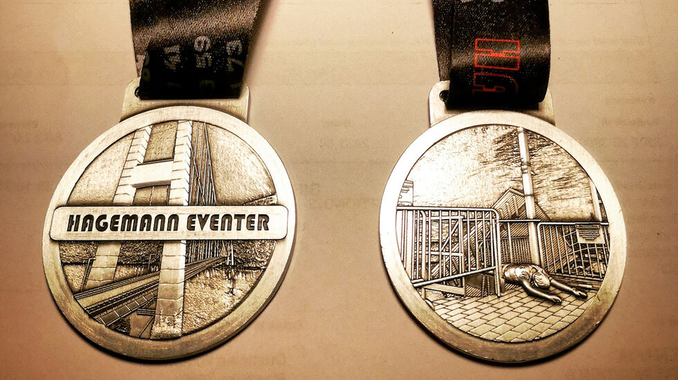 Medaljen for Hagemanns primtalløp. (Foto: arrangøren)