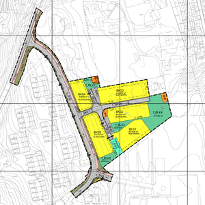 Utsnitt av reguleringsplan Brekktrøa (2019001)