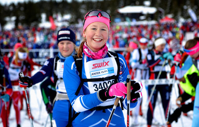 Gode treningsmiljøer er viktig for våre ungdommer. Bildet er fra UngdomsBirken på ski. (Arrangørfoto)