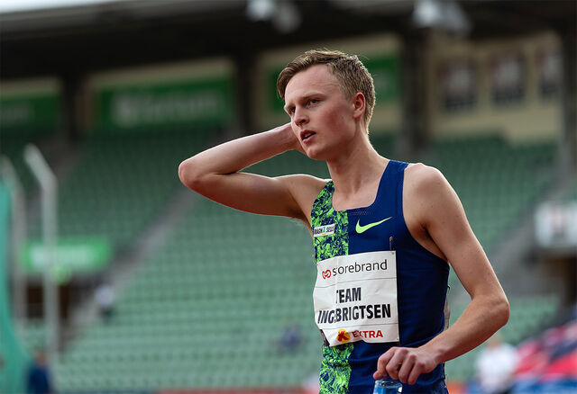 Fin framgang: Narve Gilje Nordås har heva seg enda et hakk etter at han ble et fullverdig medlem av Team Ingebrigtsen. (Foto: Samuel Hafsahl)