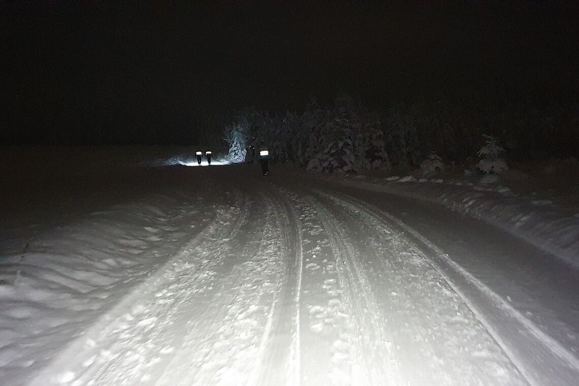 Ren og hvit vinteridyll i Snøkutens 3. løp for sesongen. (Foto: Stein Arne Negård)