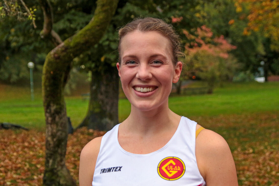 Ingrid Revheim stortrives i Gularmiljøet der hun har blitt en betydelig bedre løper på bare ett år. (Foto: Arne Dag Myking)