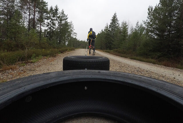 Dekktrekking er en skånsom treningsform hvor du får trent både kondisjon og styrke samtidig. (Alle foto: Bjørn Johannessen)