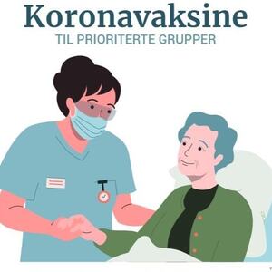 Illustrasjon til koronavaksine fra Folkehelseinstituttet