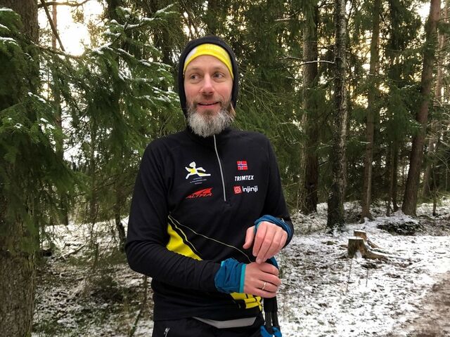 Asgeir Peder Hjorthaug mot slutten av løpsdøgnet. (Foto: Tone Yvonne Killengreen)