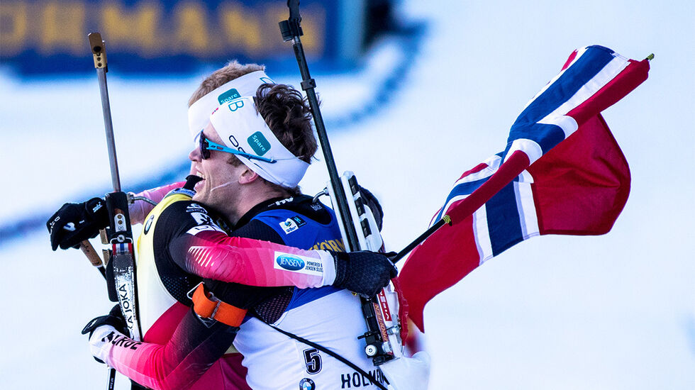 Medan det norske langrennslaget stort sett har meldt avbod til verdscuprenna, har skiskyttarane vori med. (Foto: Sylvain Cavatz)