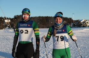 Olaf Talmo og Frida Øygard, begge Team NTNUI Sweco, etter lørdagens triumf på Geilo. (Alle foto: Arne Dag Myking)