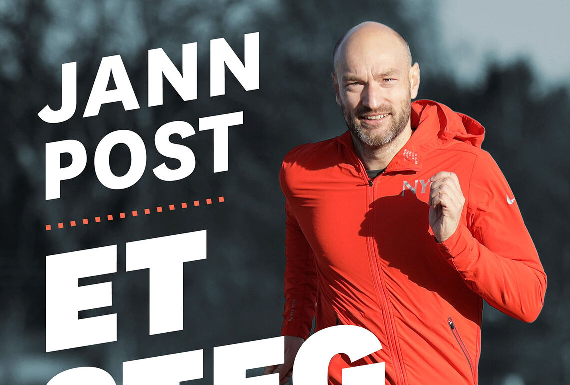 Sportskommentator i NRK, Jann Post, har skrevet en personlig og fengende løpebok kalt Et steg foran. (Omslagsfoto: Bjørn Hytjanstorp)